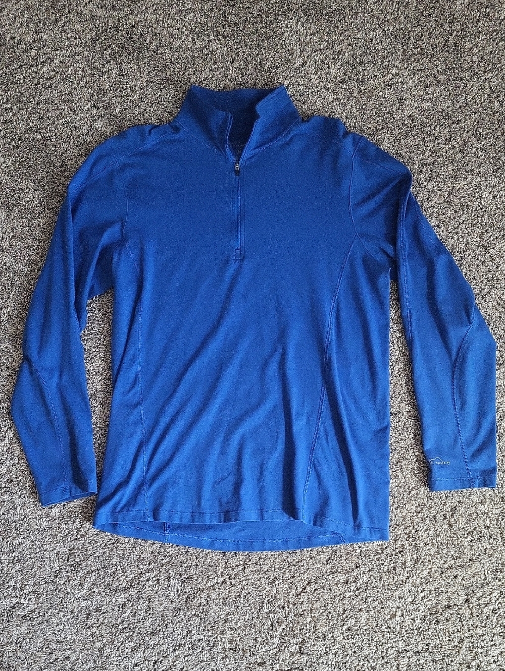 Eddie Bauer Men's Royal Blue Quarter-Zip Pullover